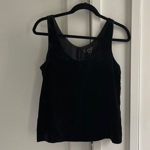 Jcrew velvet tank top - size 2 - black